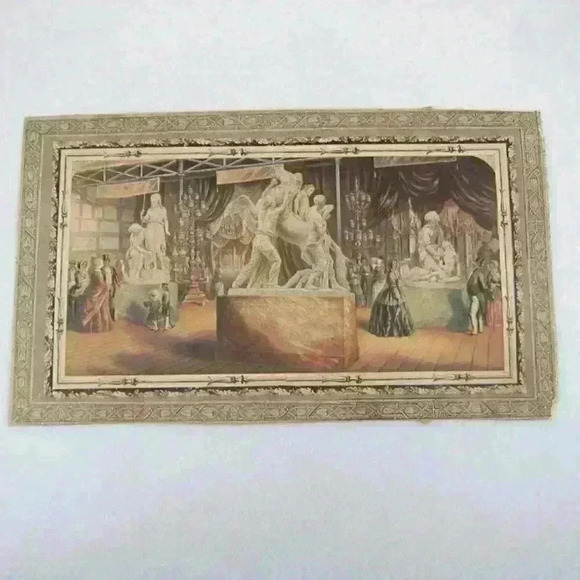 Art Print George Baxter Great Exhibition 1851 Austria Court Antique RARE - Picture 6 of 12